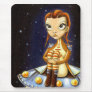 Alien girl mousepad