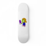 Alien Girl with Popsicle skateboards