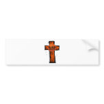 Alien God Cross Bumper Stickers