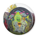 Alien Graffiti Magnet