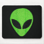 Alien, Green face mousepads