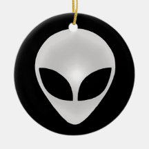 Alien Grey Head Christmas Ornaments
