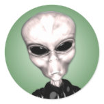 Alien Grey Sticker
