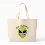 Alien Head Big Brother Canvas Bags