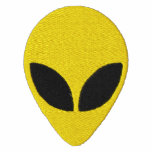 Alien Head Green with Black Eyes Pattern