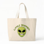 Alien Head Little Brother Tote Bag