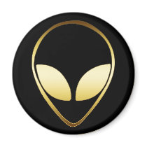 ALIEN HEAD FRIDGE MAGNET