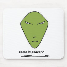 Alien Head Mouse Mousepad