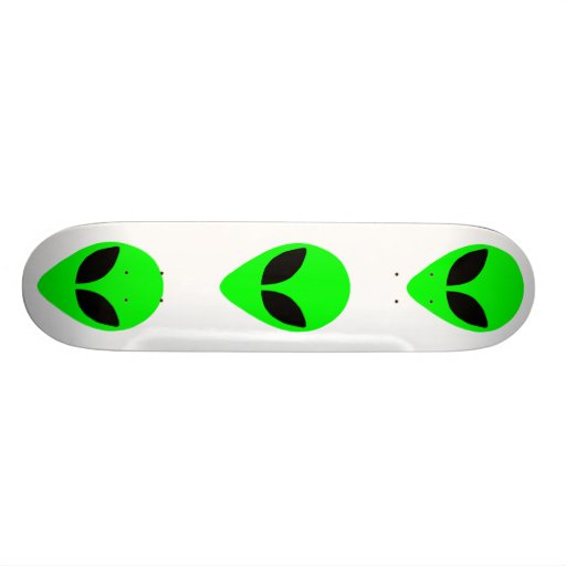 Alien Head Skate Board Deck