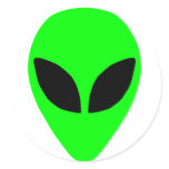 Alien Head Sticker