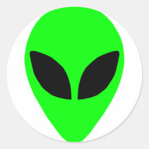 Alien Head Sticker