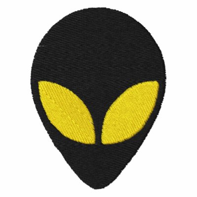 Alien Head with Green Eyes Pattern by mrssocolov