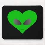 Alien Heart Face Mousemats