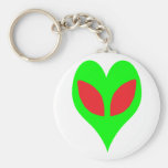 Alien Heart Key Chains