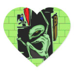 Alien Home Invasion Sticker