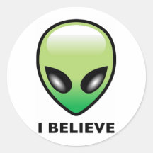 Alien: I Believe Round Stickers
