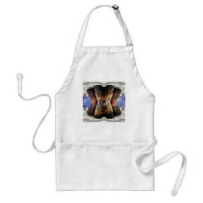 alien in bed apron by blacqbook