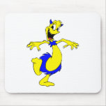 Alien in furry skirt mousepads