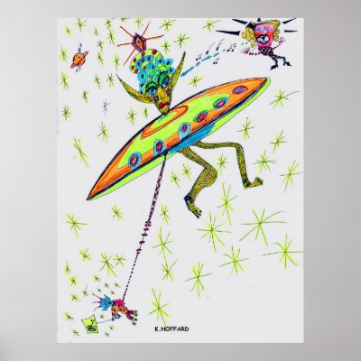 Alien Landing by Hoffard