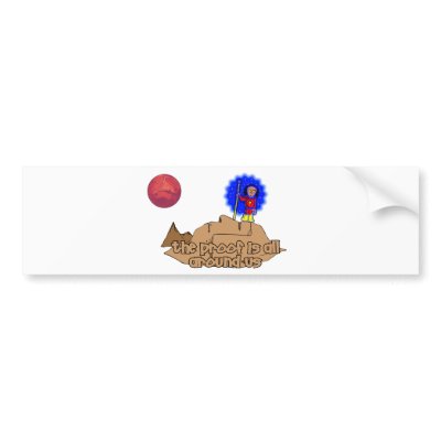 Alien Landscape Bumper Sticker by aliencreation