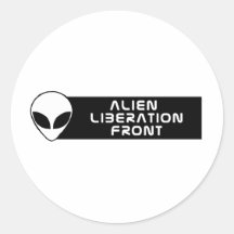 Alien Liberation Front Round Stickers