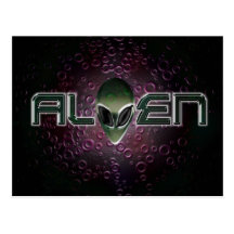 Alien logo Postcard