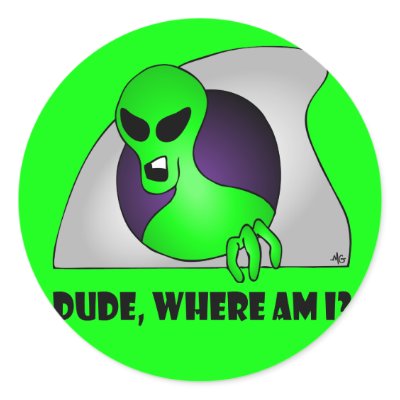 ALIEN LOST-6 STICKER by GRACEVISIONS