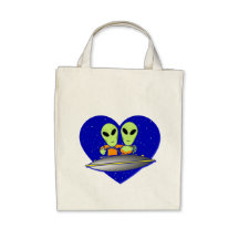 Alien Love Canvas Bags