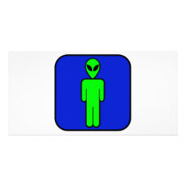 Alien Man Picture Card