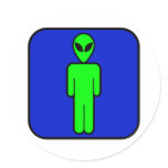 Alien Man Stickers