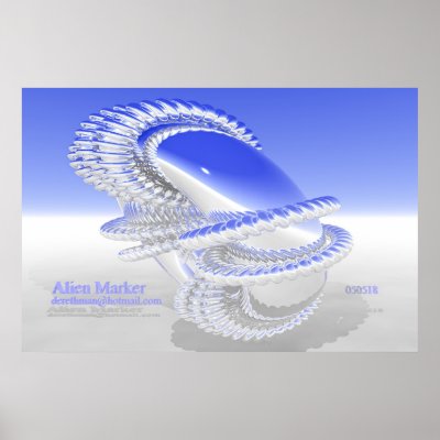 Alien Marker (print) by Derethman
