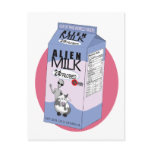 Alien Milk Postcard