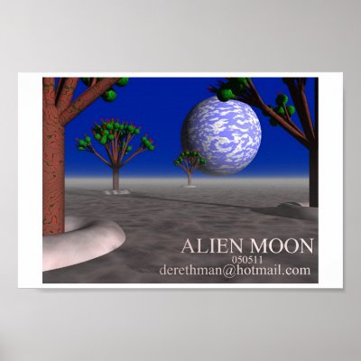 Alien Moon I (print) by Derethman