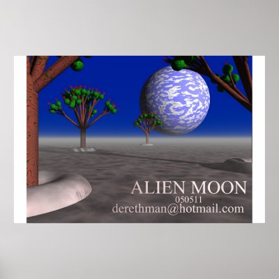 Alien Moon II (print) by Derethman
