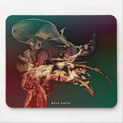 Alien mousepad by Anjo Lafin by talisbird