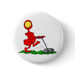 Alien Mowing Lawn Button