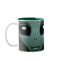 Alien Mug Grey Extraterrestrial Cups & Alien Glass