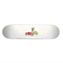 Alien mum cooking skateboards