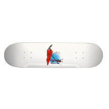 Alien mum Working on Phone Skate Deck