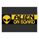 ALIEN ON BOARD CARD