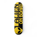 ALIEN ON BOARD skateboards