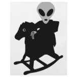alien on rocking horse icon custom flyer