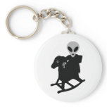 alien on rocking horse icon