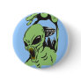Alien On The Attack Pinback Button