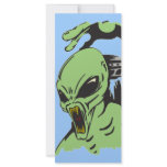 Alien On The Attack Custom Rack Cards