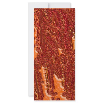 Alien Orange Rack Card Template by GoldenNokomis