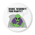 ALIEN party Refrigerator Magnet
