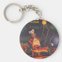 Alien Planet BBQ Cookout Keychain