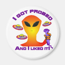 Alien Probe Fridge Magnet