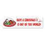 Alien Santa in UFO: Out of this world Christmas! Bumper Sticker